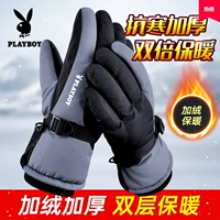 Playboy, зимние удерживающие тепло утепленные лыжные хлопковые перчатки