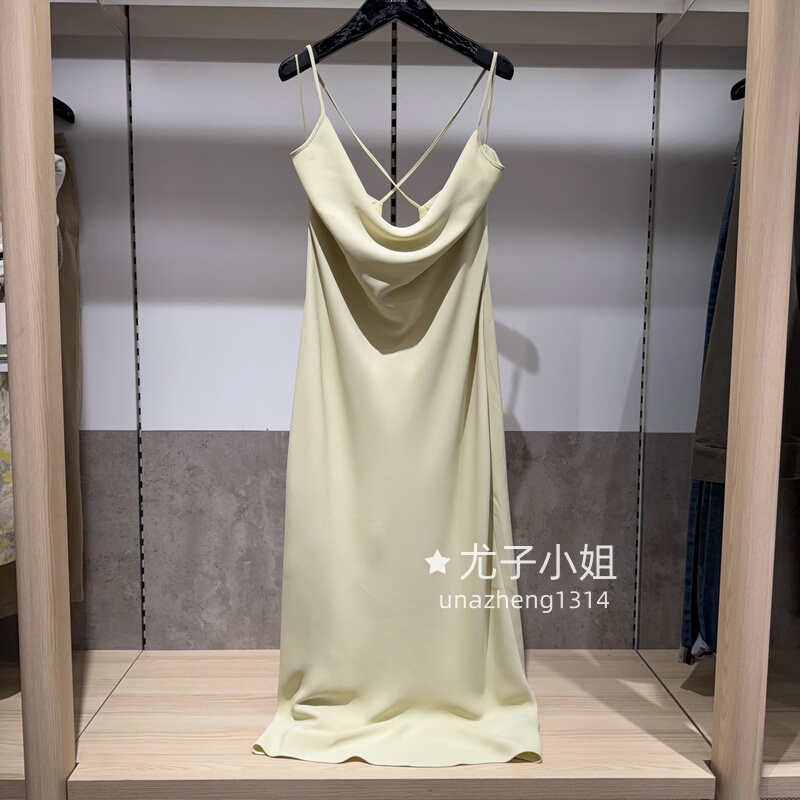 Ck High-End Ready-To-Wear Series 25 Spring/Summer Women's Elegant Cross-Back Halter Dress 44B053G Ck High-End Ready-To-Wear Series 25 Spring/Summer Women's Elegant Cross-Back Halter Dress 44B053G