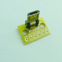 Longer head vertical MicroUSB male seat adapter plate DIP welding plate USB socket Micro male head USB plug