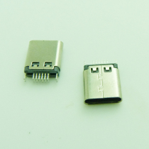 type-c splint 180 degree straight insert type c3 1 vertical female head USB head plug-12PIN Test C female seat