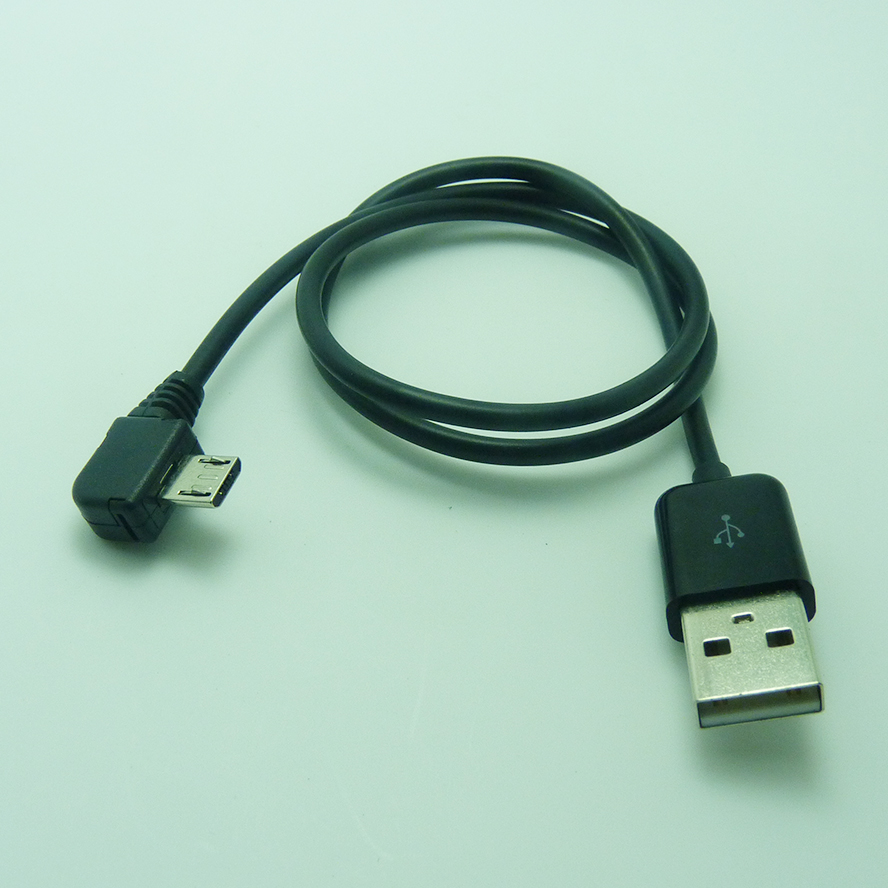 Micro usb Android data line 90 degrees elbow A public right turn micro left right elbow USB public charging line-Taobao