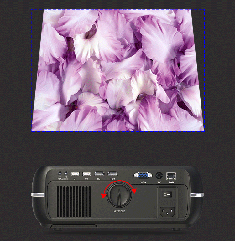 Công nghệ lớn Máy chiếu A10 nhỏ rạp hát gia đình HD 1080P không có màn hình TV Máy chiếu LED - Máy chiếu