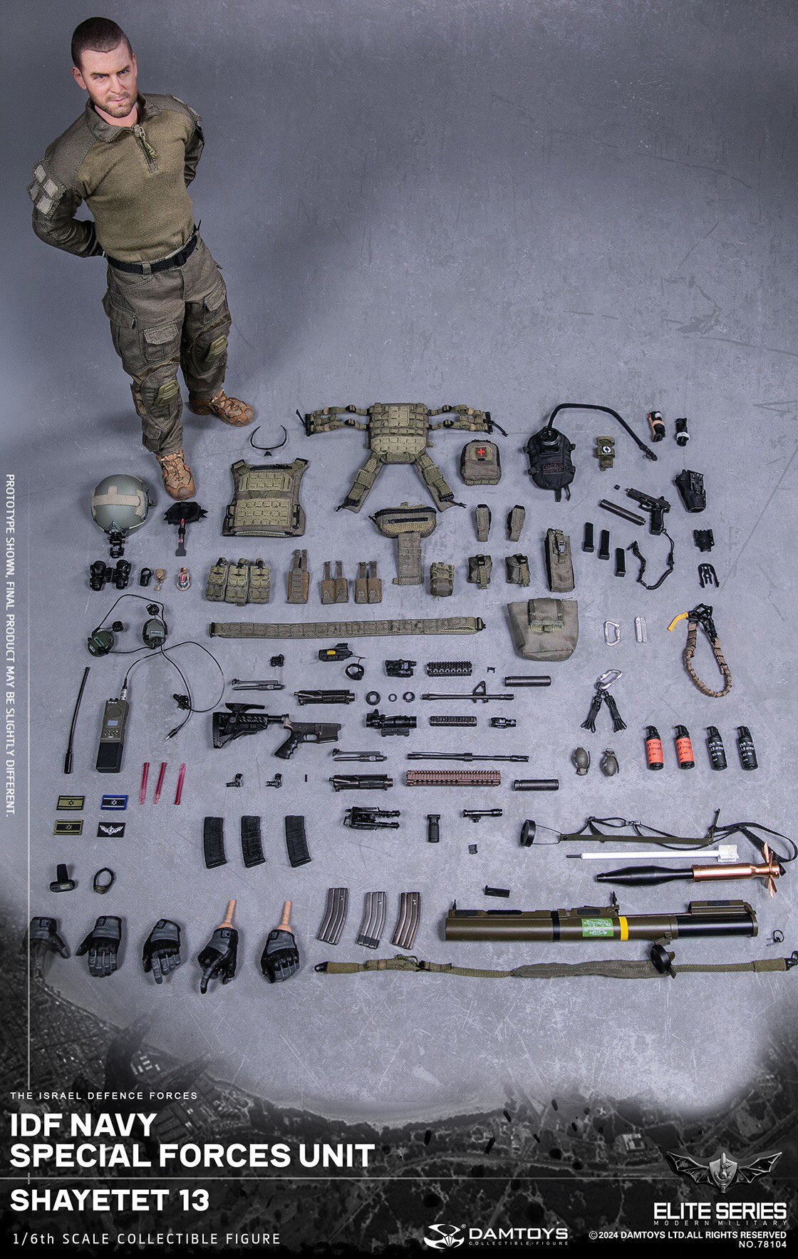 DAMTOYS 78104 1/6 IDF Navy Special Forces Unit Shayetet 13 Action