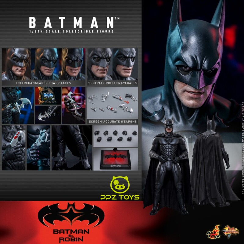 Hot Toys Ht 1/6 Action Figure Batman and Robin Batman Mms786 in Stock