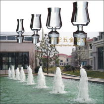 Stainless steel 6 points 1 inch 1 and a half 2 inches 3 inches adjustable universal ice tower cedar nozzle water feature landscape nozzle