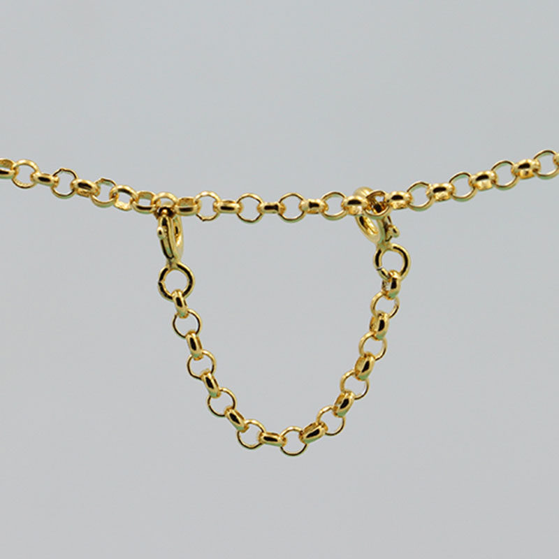 925 Silver Chain Bracelets DIY Necklace lengthened extension chain necklace accessories plated K gold necklace link long accessories