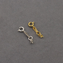 S925 Pure Silver DIY Accessories Crystal Honey Wax Pearl Tog Pendant Tray Needle Necklace Disc Hangup Emerald Pendant