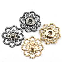Womens woolen coat button plum blossom metal dark button invisible mother button button button button button