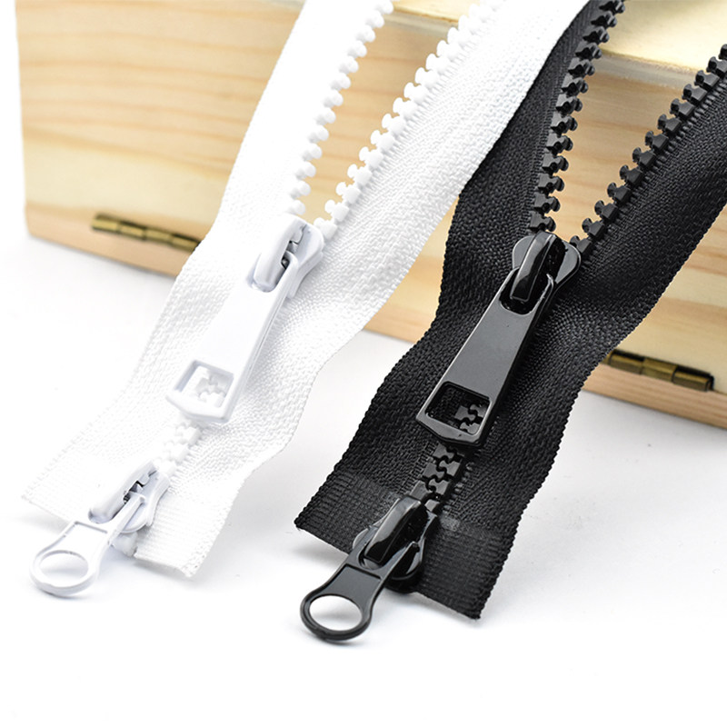 Black white down jacket with double head bracelet long version 5 resin open tailors for men and women jacket clothing laced accessories