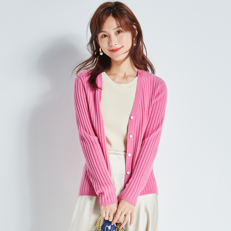 Osser 2020 mùa xuân hố mới dải mỏng Hàn Quốc phiên bản cardigan 100tinh khiết cashmere áo len phụ nữ