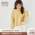 Osser 19 mới nửa chiều cao có cổ ba chiều lá tời mỏng dày 100phụ nữ tinh khiết cashmere áo len đáy 