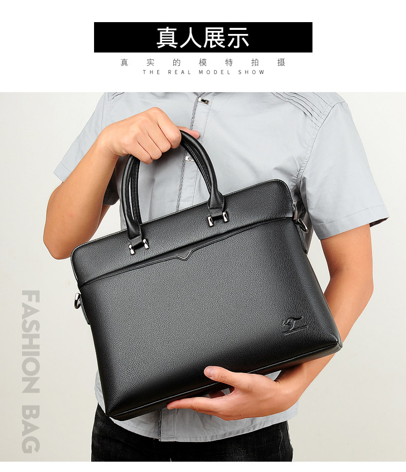 Tianhong Kangaroo Cặp tài liệu nam Da nam Túi tote Kinh doanh 2019 Làn sóng mới Công suất lớn Giải trí - Túi của con người tui xach
