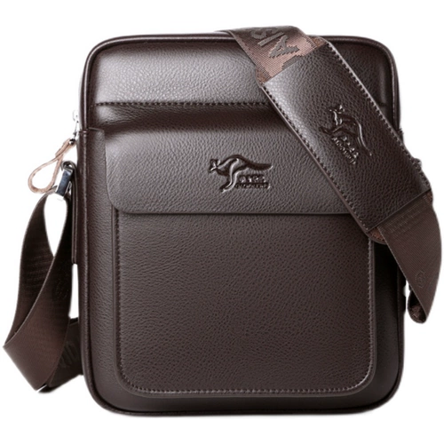 萨奇袋鼠 Сумка на одно плечо, вместительный и большой ремешок для сумки для отдыха, из натуральной кожи