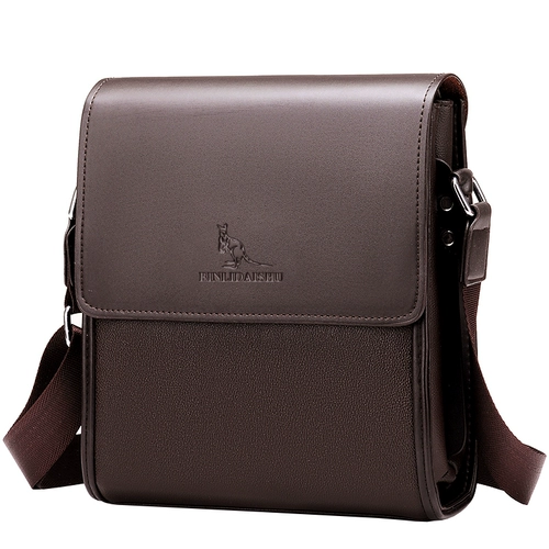 帅桐袋鼠 Вместительная и большая сумка на одно плечо, из натуральной кожи