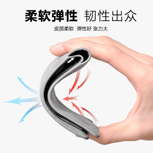 Кенгуру, короткий бумажник, модный тонкий кошелек, из натуральной кожи