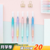 Korea Livework Double-headed Ten Color Mark Pen Roughly Key Color Painting Handbook Multiple Color Fluorescence Pens