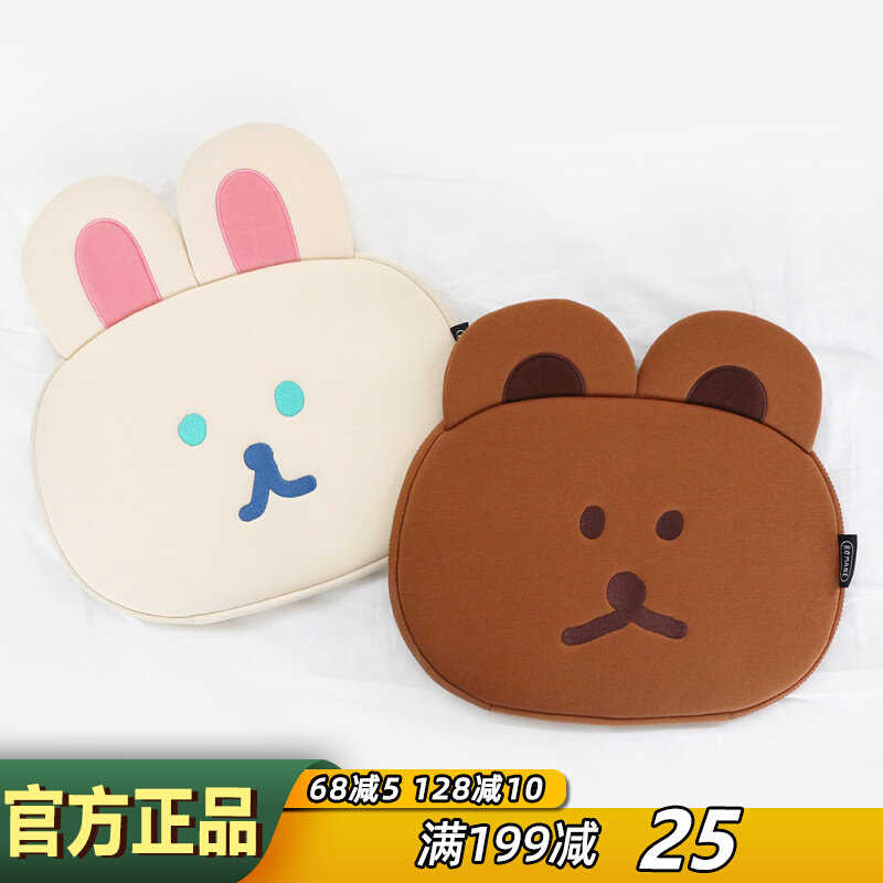 Korean Romane cute bear rabbit tablet computer bag girl ins wind hand holding Apple iPad liner bag