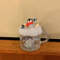 Стеклянный, 400 мл, со снежинками