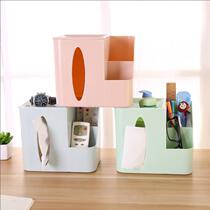 Nordic multifunctional tissue box remote control home living room storage box simple paper box desktop plastic box
