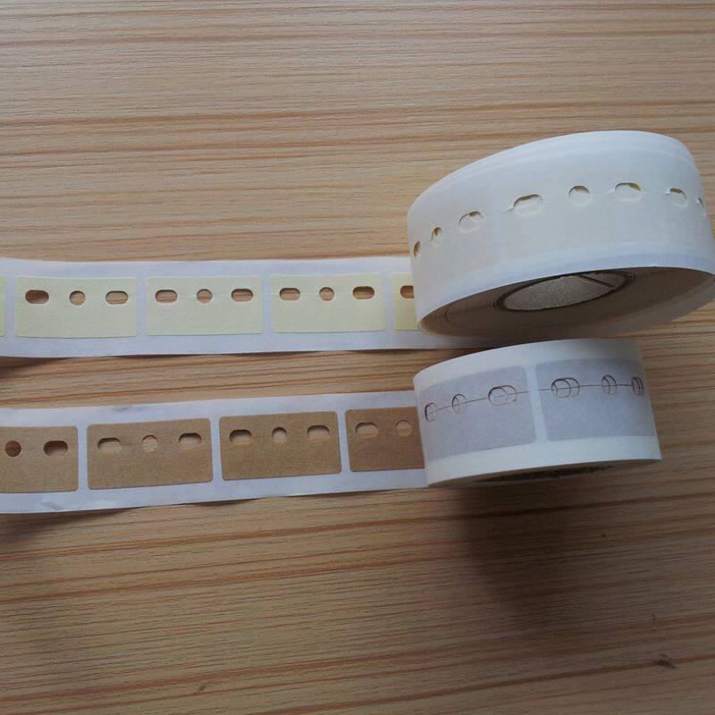 Beauty pattern paper Three holes pick up with five holes inserts machine adhesive tape vertical adhesive ai plug-in high stick kraft paper