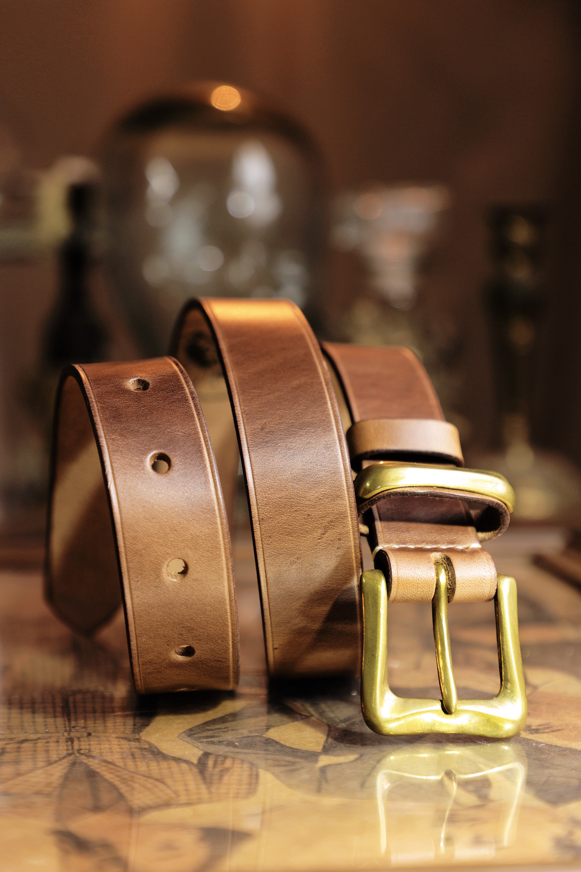 アメリカンヴィンテージ 米国Horween社製レザーベルト 舊嘢販革 OLD