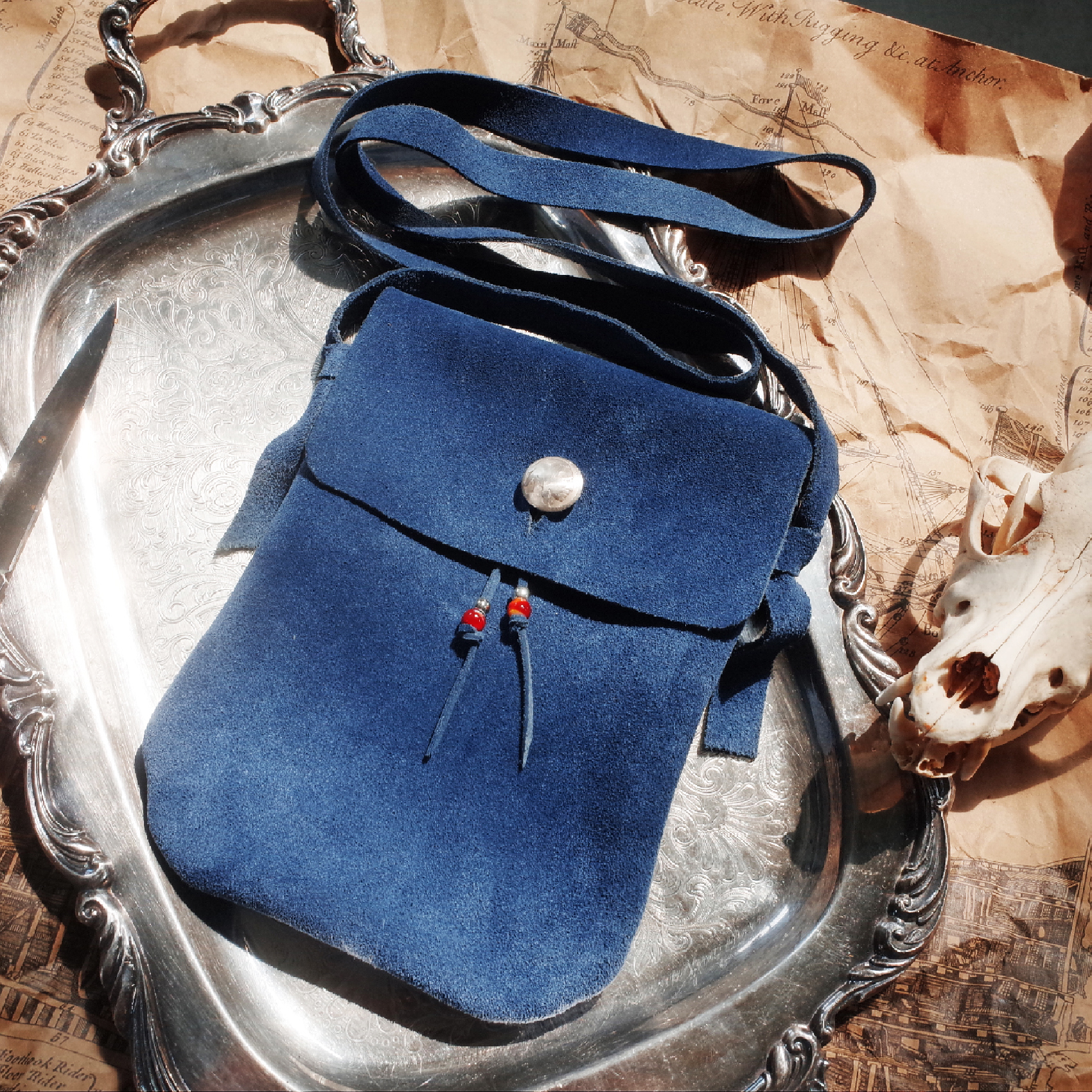 Fully hand-sewn Indian medicine bag medicine bag small messenger bag worker VISV