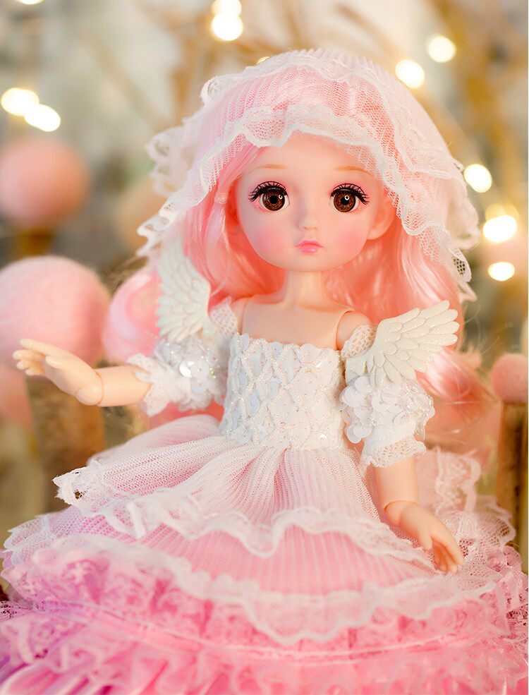 (Fans Welfare) Fairy Fairy Princess Dolls Pink Angel Baby Fan Welfare Girl Toy Gift