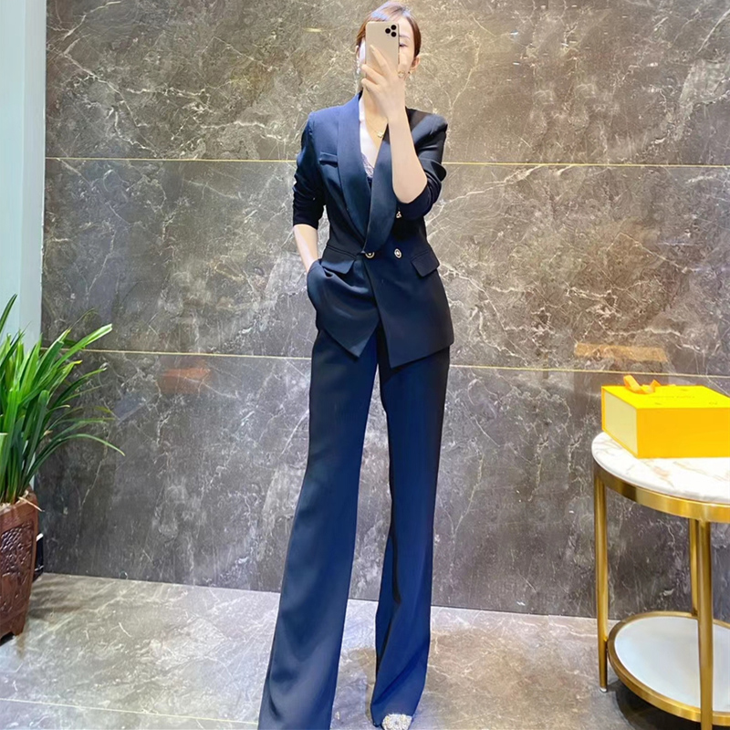 Suit suit female spring and autumn formal wear casual fashion professional temperament goddess Fan Yinglun style high-end fried street suit