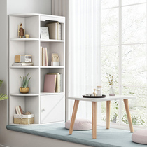 Floating window bookshelf small bookcase with door balcony cabinet storage home bedroom shelf window sill bay window cabinet locker