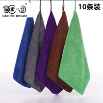 Coffee machine workshop cleaning non-oil four square towel hand towel multi-use milk tea shop special small towel cloth water absorption