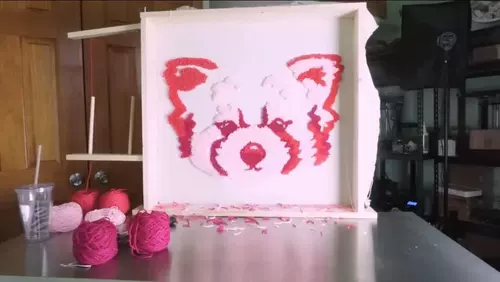 Настольный туфтинг отправка кластера -кластера Velvet Stand Diy ковров