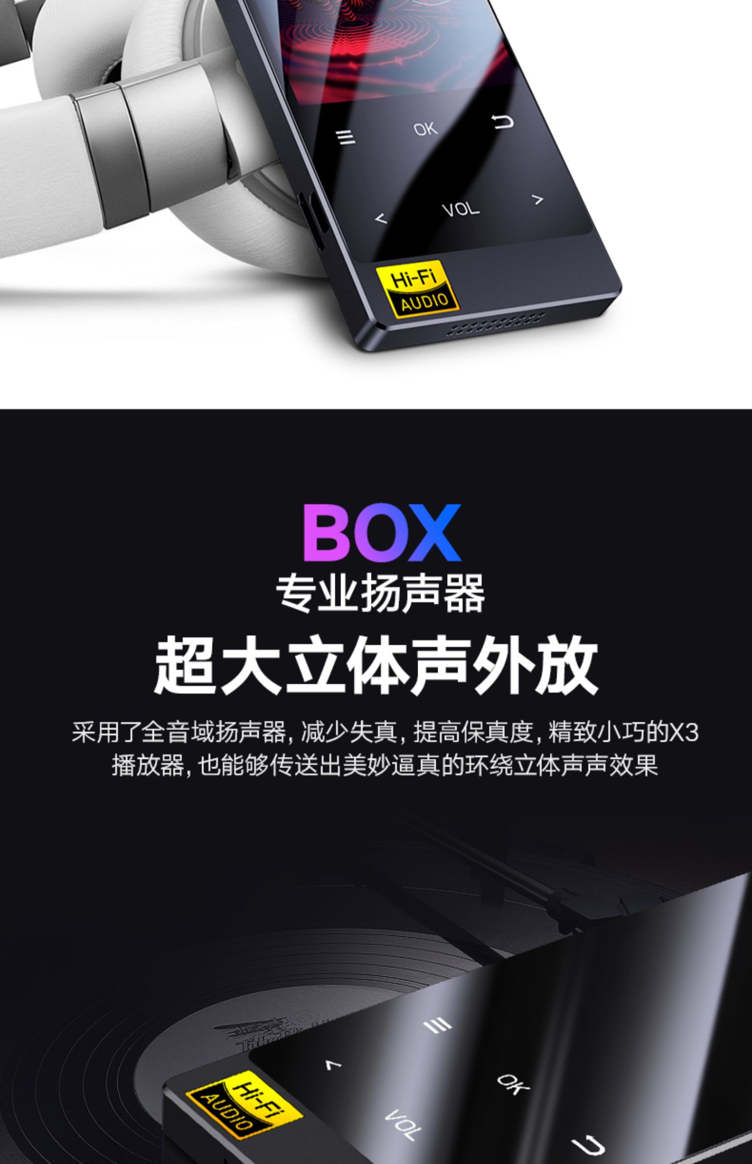 Amoi Bluetooth MP3 Walkman Phiên bản dành cho sinh viên Đàn ông và phụ nữ Trình phát nhạc lossless hifi Fever MP4 Compact Portable P3 Bài hát dễ thương Bài hát Mini Thẻ điện tử bên ngoài máy ghi âm mỏng - Máy nghe nhạc mp3