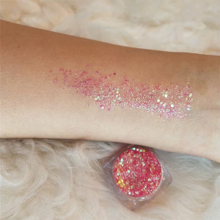 Phấn trang điểm phấn mắt Pearl Shine Crystal Jing COS Makeup Makeup Makeup Fish Scale nổi bật Gel Cream Stage Performance tạo khối nyx