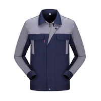 8014 топ из чистого хлопка в тон темно-синего и серого цвета.