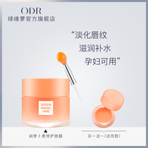 Green edge sleep lip film night use to remove dead skin lightening lip moisture moisturizing and moisturizing water lip color paste lipstick Li Jiaqi