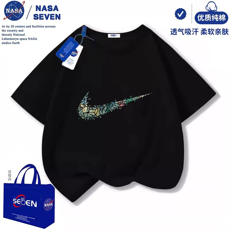 Nasa Boys' Pure Cotton Short-Sleeved T-Shirt Summer 2026 New Trendy Brand Tops for Older Boys and Girls Kidsren's Shirts Nasa Boys' Pure Cotton Short-Sleeved T-Shirt Summer 2026 New Trendy Brand Tops for Older Boys and Girls Kidsren's Shirts