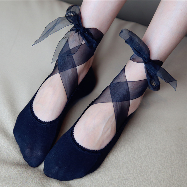 Japanese strap invisible socks women's front palm pad princess socks cotton shallow non-slip invisible socks short shoes high heels socks