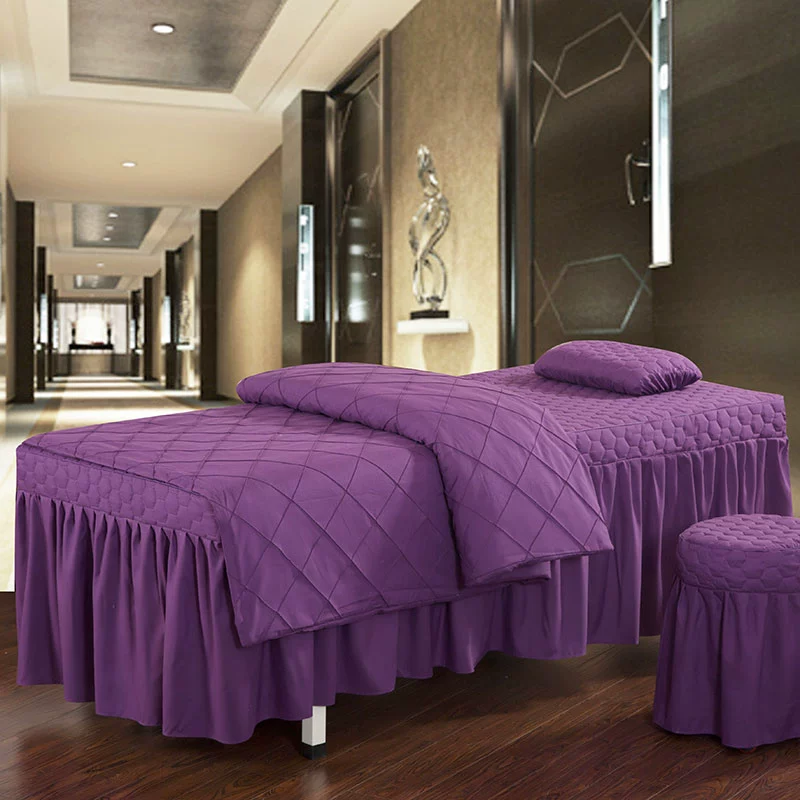 Mới bốn mùa phổ quát làm đẹp giường bốn mảnh thẩm mỹ viện massage giường trải giường bông đẹp