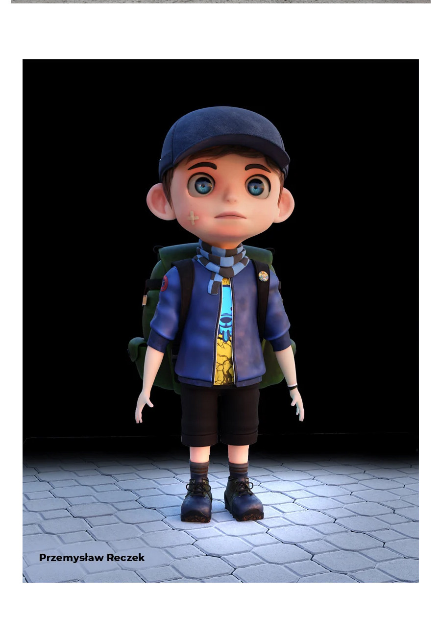 Blender角色动画制作教程建模灯光渲染绑定UV骨骼Q版3D人物课程 Blender三维卡通角色建模贴图材质绑定全流程动画教程 中文字幕