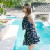 Đồ bơi mới nữ bảo thủ mùa xuân nóng bỏng che bụng mỏng chia váy thép tấm ngực nhỏ tập hợp đồ bơi Hàn Quốc gợi cảm - Bộ đồ bơi hai mảnh bikini 2 mảnh màu hồng Bộ đồ bơi hai mảnh
