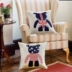 đệm ghế sofa phòng nhà sống gối Mỹ Mỹ, châu Âu và Hoa Kỳ cờ Union Jack Anh kiểu gối mà không có lõi-vỏ - Trở lại đệm / Bolsters Trở lại đệm / Bolsters