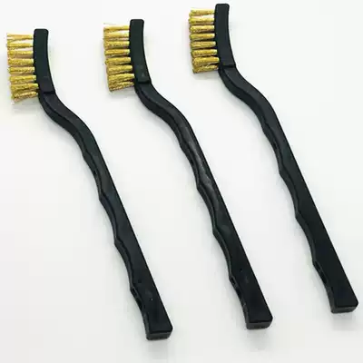 Copper wire brush rust removal cleaning brush mold dandruff brush Industrial spraying grinding polishing anti-static copper brush antique