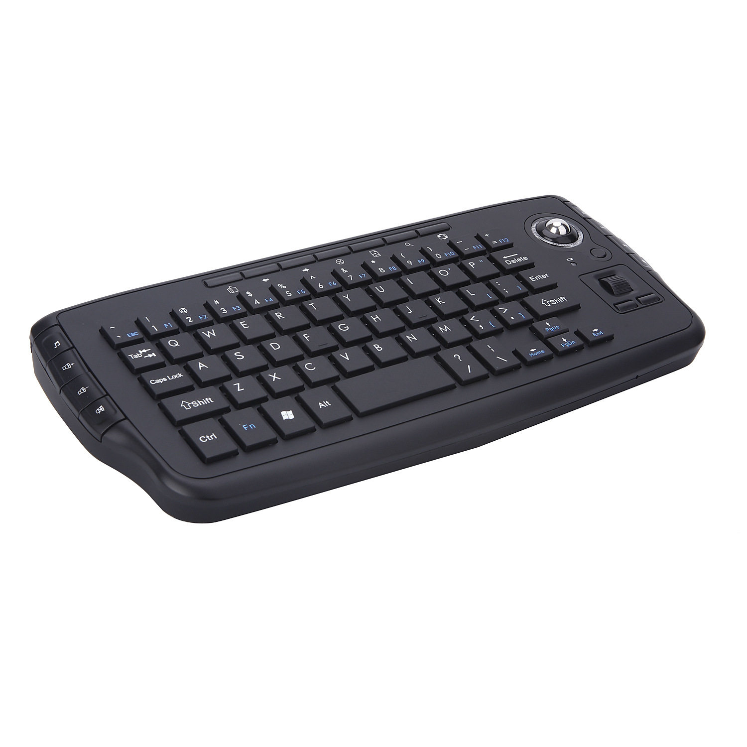 Matte black texture keyboard key mouse combo 2 4G wireless air mouse trackball industrial keyboard