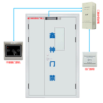 Two-door access control set Electromagnetic lock Door ban system set Magnetic lock access control system fire door access control lock full set