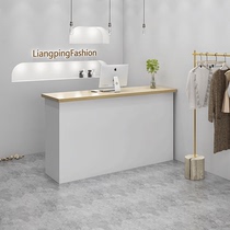 Womens clothing store Cashier counter Simple modern clothing store Bar table Small shop Hair salon Beauty salon front desk