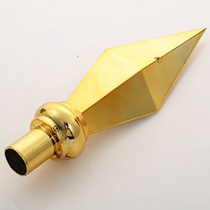 Large conference background auditorium flag gun head 30 cm thickened weighted flag head gun tip heavy metal