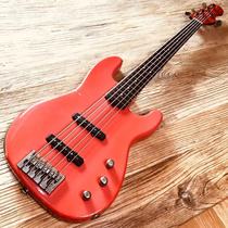 Deep Bass Shabat American retro manual bass Tiger 5 Wut string Salmon Pink JBASS