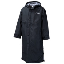 Japanese Stiga Sports Long Hooded Coat Training Warm Up Unisex Bench coat