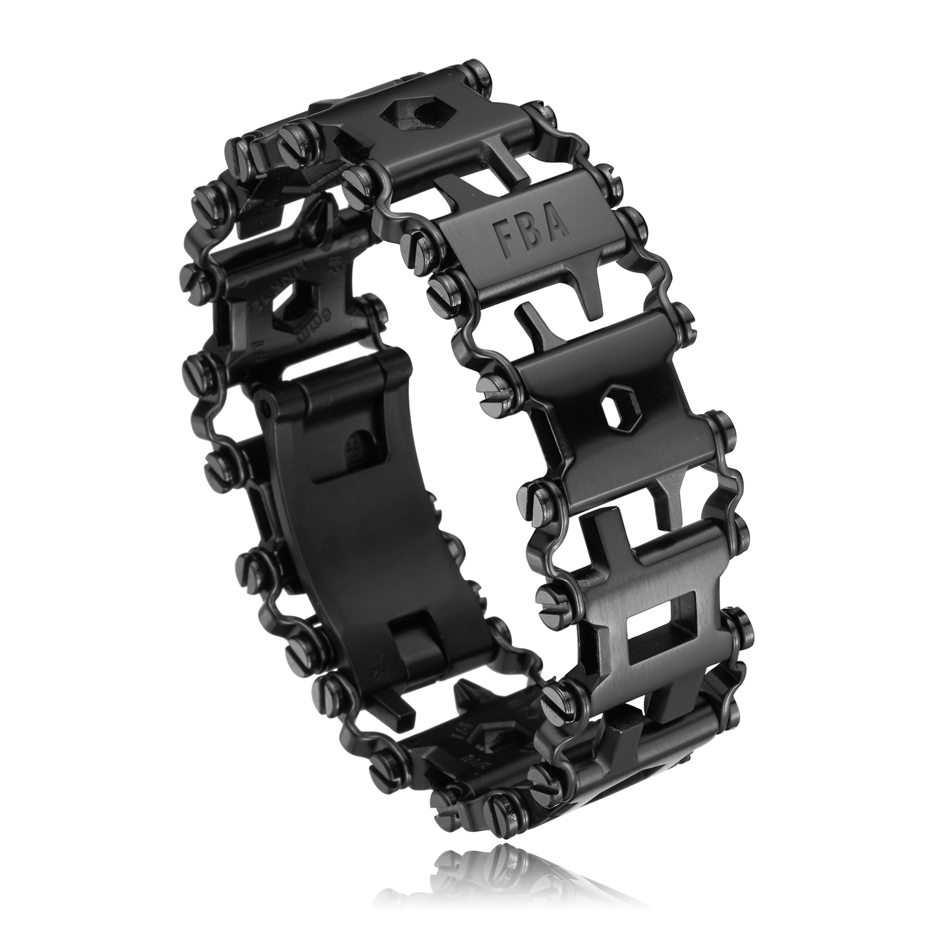 Multifunctional stainless steel tool bracelet European and American white jewelry bracelet jewelry waterproof outdoor riding hiking equipment