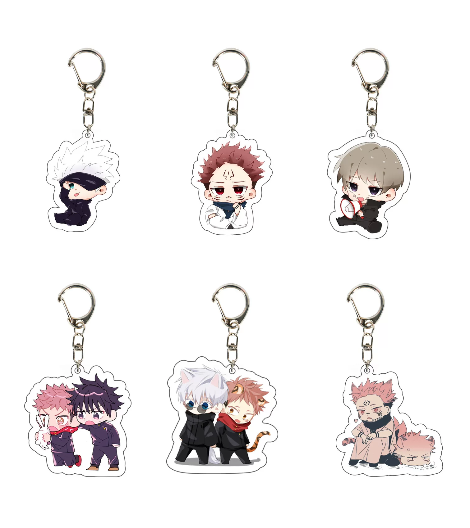 К pendant из акрила с двух сторон для Jujutsu Kaisen, брелок